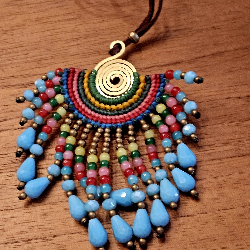 Native or Egyptian vibe boho necklace GY4 Etoo